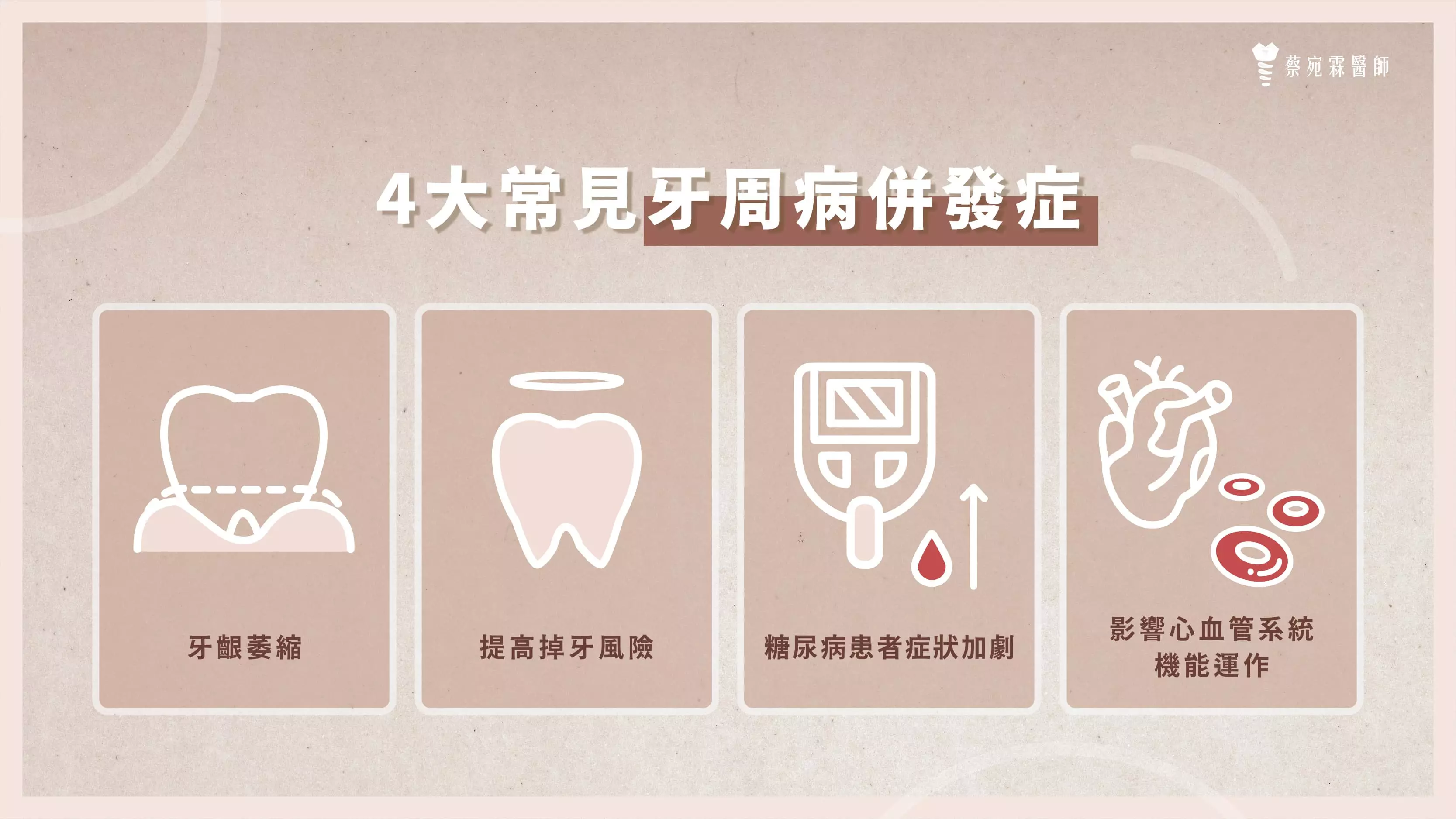 4大常見牙周病併發症